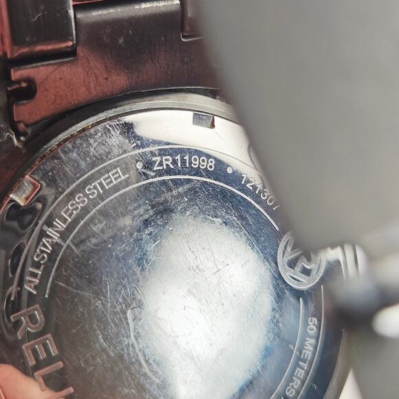 Relic By Fossil Men's Payton Three-Hand Date Dial Watch Gunmetal Roman Numeral - Picture 6 of 8